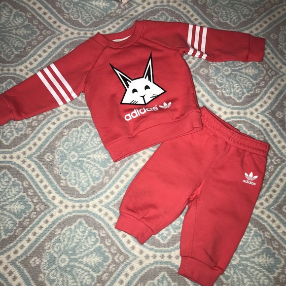 adidas Other - Adidas Logo sweatshirt w/ matching pants-6 months